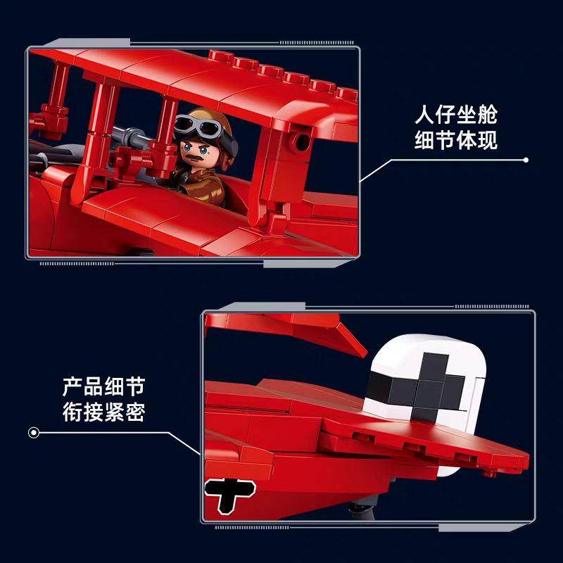 Sluban - M38-B1292 - Fokker DR15 - 263 pieces
