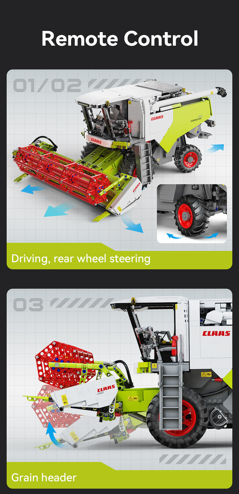 CADA - C61508 - Master Series - Claas Dominator 370 - 4567 Pieces (Group Order Discount Not Applicable)