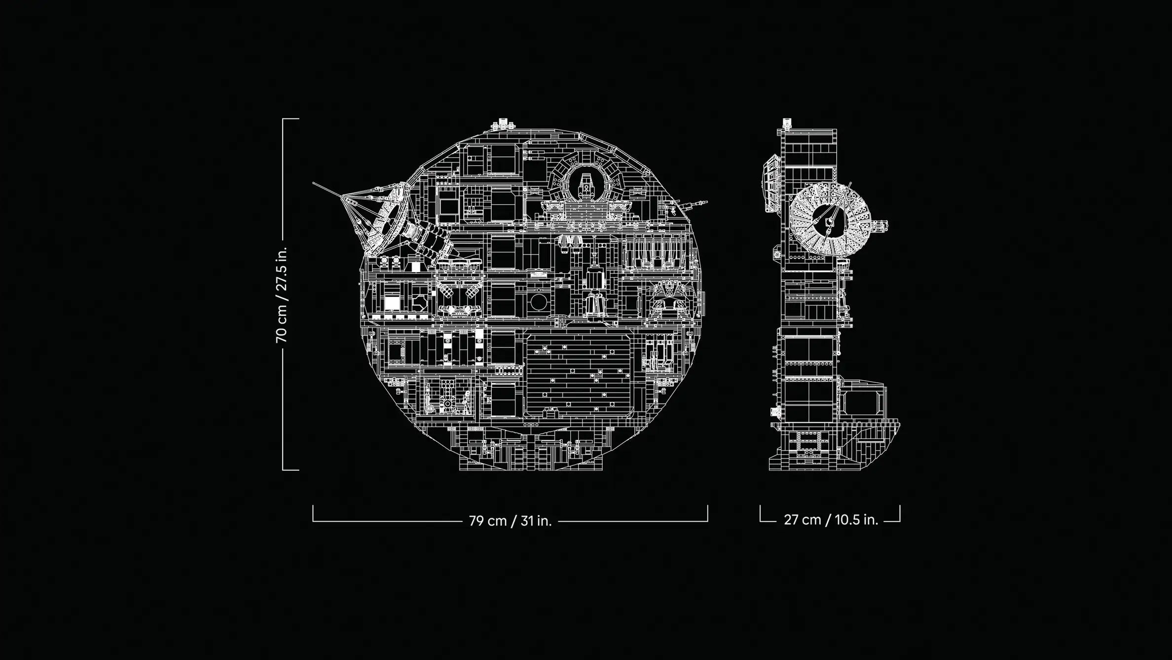 Compatible - Star Wars - 75419 - UCS Death Star - 9023 Pieces